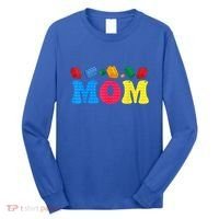 Mom Master Builder Building Bricks Blocks Family Set Parents Gift Long Sleeve Shirt thumb 0
