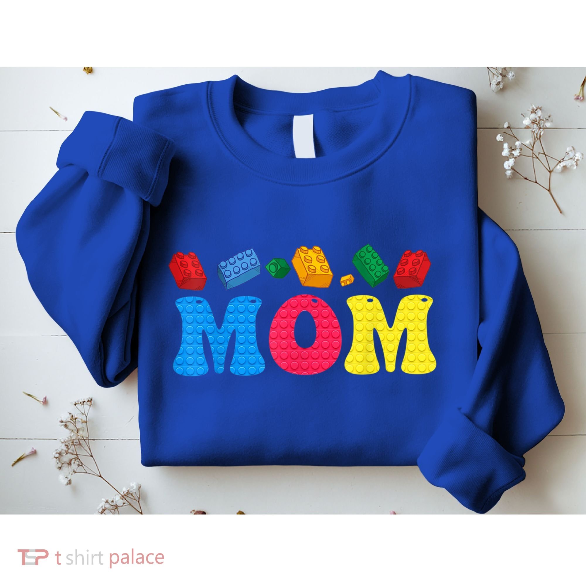 Mom Master Builder Building Bricks Blocks Family Set Parents Gift Sweatshirt