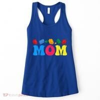 Mom Master Builder Building Bricks Blocks Family Set Parents Gift Women's Tank Top thumb 0