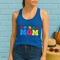 Mom Master Builder Building Bricks Blocks Family Set Parents Gift Women's Tank Top thumb 2