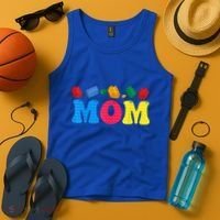 Mom Master Builder Building Bricks Blocks Family Set Parents Gift Tank Top thumb 4