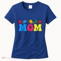 Mom Master Builder Building Bricks Blocks Family Set Parents Gift Women's T-Shirt thumb 0