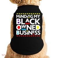 Minding My Black Owned Business African History Month Pride Doggie Tank thumb 0
