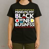 Minding My Black Owned Business African History Month Pride T-Shirt thumb 4
