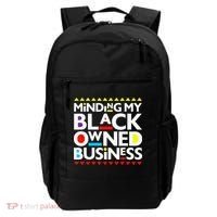 Minding My Black Owned Business African History Month Pride Backpack thumb 0