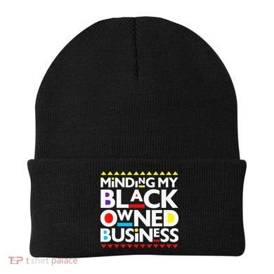 Minding My Black Owned Business African History Month Pride Beanie