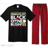 Minding My Black Owned Business African History Month Pride Pajama Set thumb 0