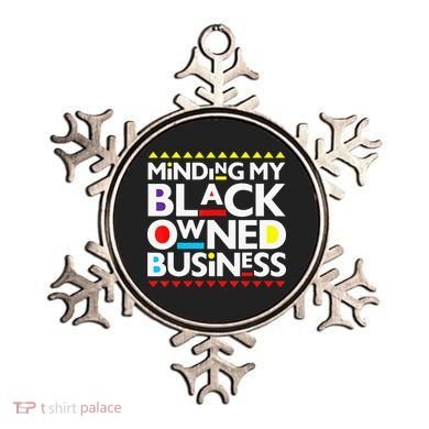Minding My Black Owned Business African History Month Pride Ornament