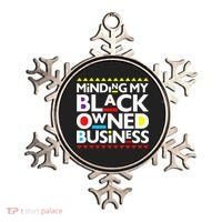 Minding My Black Owned Business African History Month Pride Ornament thumb 0