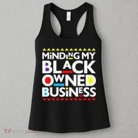 Minding My Black Owned Business African History Month Pride Women's Tank Top thumb 3