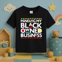 Minding My Black Owned Business African History Month Pride Toddler T-Shirt thumb 3