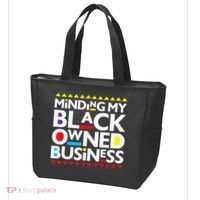 Minding My Black Owned Business African History Month Pride Tote Bag thumb 3
