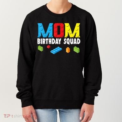 Mom Master Builder Building Bricks Blocks Mom Birthday Squad Gift Women's Sweatshirt