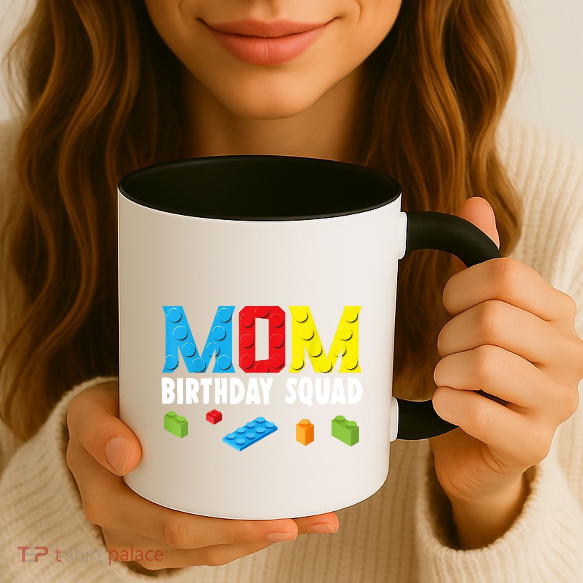Mom Master Builder Building Bricks Blocks Mom Birthday Squad Gift Coffee Mug