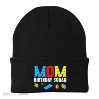 Mom Master Builder Building Bricks Blocks Mom Birthday Squad Gift Beanie thumb 0