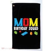 Mom Master Builder Building Bricks Blocks Mom Birthday Squad Gift Golf Towel thumb 0