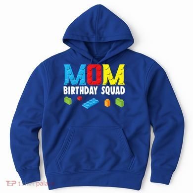 Mom Master Builder Building Bricks Blocks Mom Birthday Squad Gift Hoodie