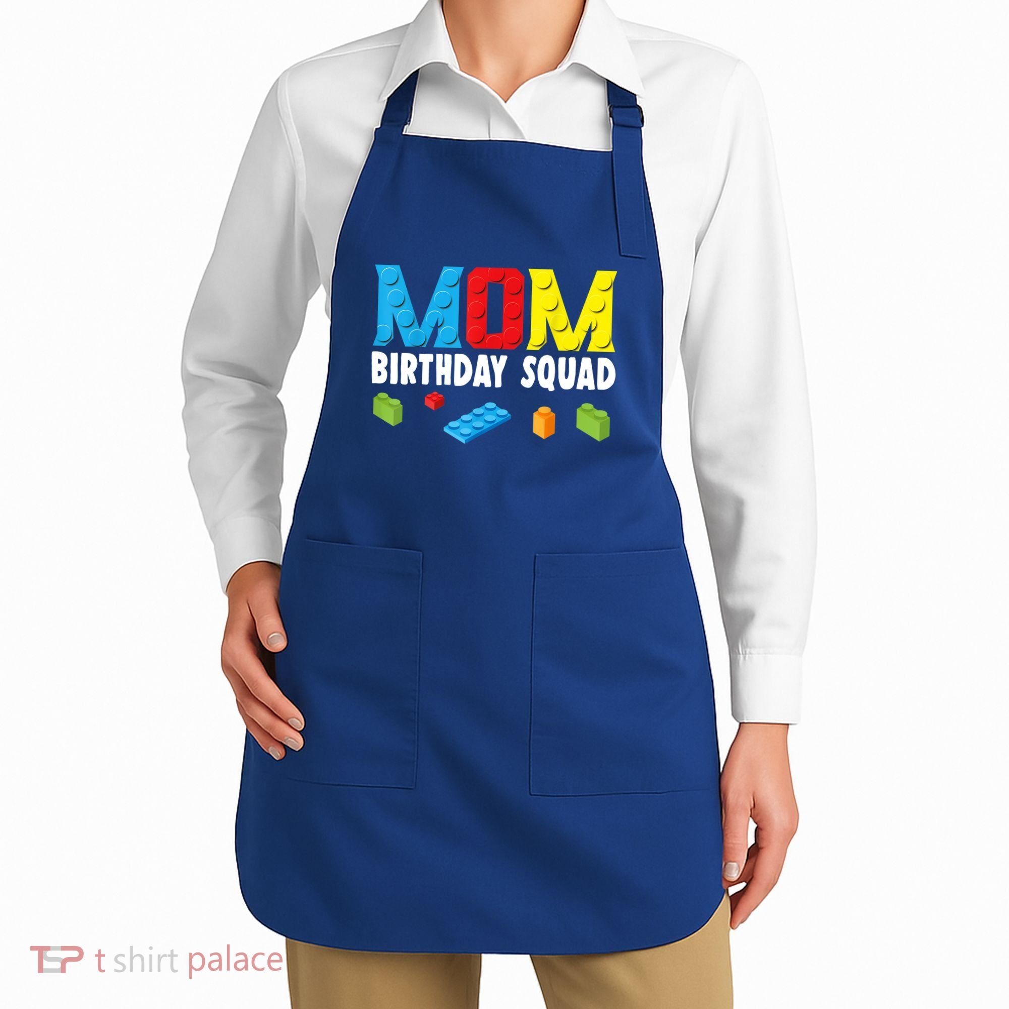 Mom Master Builder Building Bricks Blocks Mom Birthday Squad Gift Apron