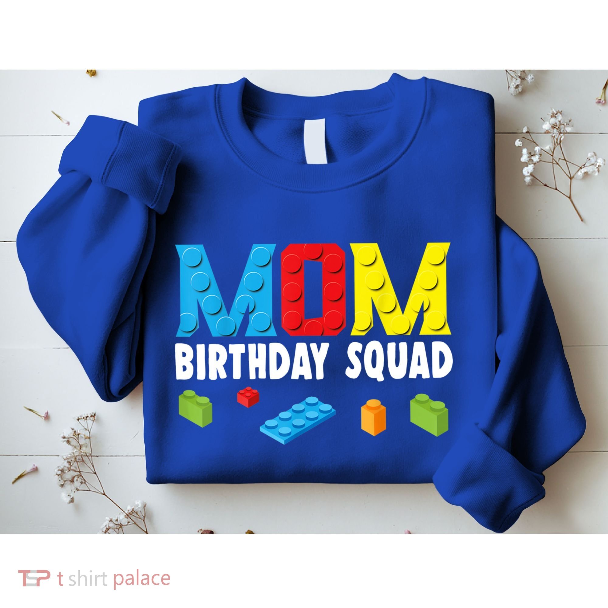 Mom Master Builder Building Bricks Blocks Mom Birthday Squad Gift Sweatshirt