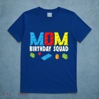 Mom Master Builder Building Bricks Blocks Mom Birthday Squad Gift T-Shirt thumb 5