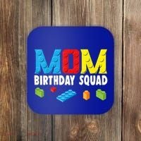 Mom Master Builder Building Bricks Blocks Mom Birthday Squad Gift Coaster thumb 0