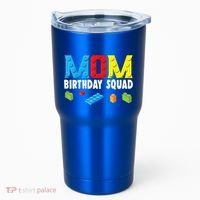 Mom Master Builder Building Bricks Blocks Mom Birthday Squad Gift Tumbler thumb 0