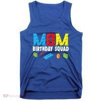 Mom Master Builder Building Bricks Blocks Mom Birthday Squad Gift Tank Top thumb 0