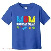 Mom Master Builder Building Bricks Blocks Mom Birthday Squad Gift Toddler T-Shirt thumb 0