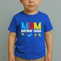 Mom Master Builder Building Bricks Blocks Mom Birthday Squad Gift Toddler T-Shirt thumb 2