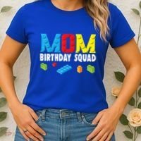 Mom Master Builder Building Bricks Blocks Mom Birthday Squad Gift Women's T-Shirt thumb 2