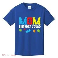 Mom Master Builder Building Bricks Blocks Mom Birthday Squad Gift Kids T-Shirt thumb 0