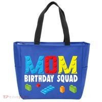 Mom Master Builder Building Bricks Blocks Mom Birthday Squad Gift Tote Bag thumb 0