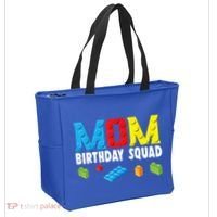 Mom Master Builder Building Bricks Blocks Mom Birthday Squad Gift Tote Bag thumb 2
