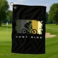 MTB Mountain Bike Golf Towel thumb 1