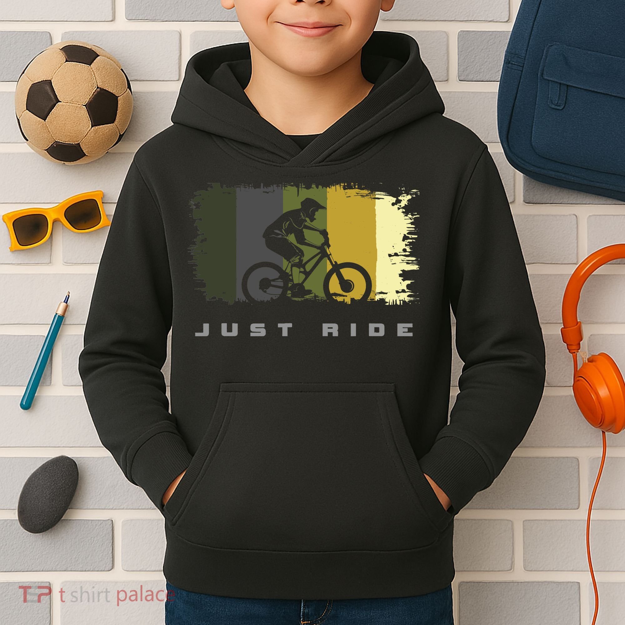 MTB Mountain Bike Kids Hoodie