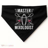 Master Mixologist Bartending Bartender Gift USA-Made Doggie Bandana thumb 0
