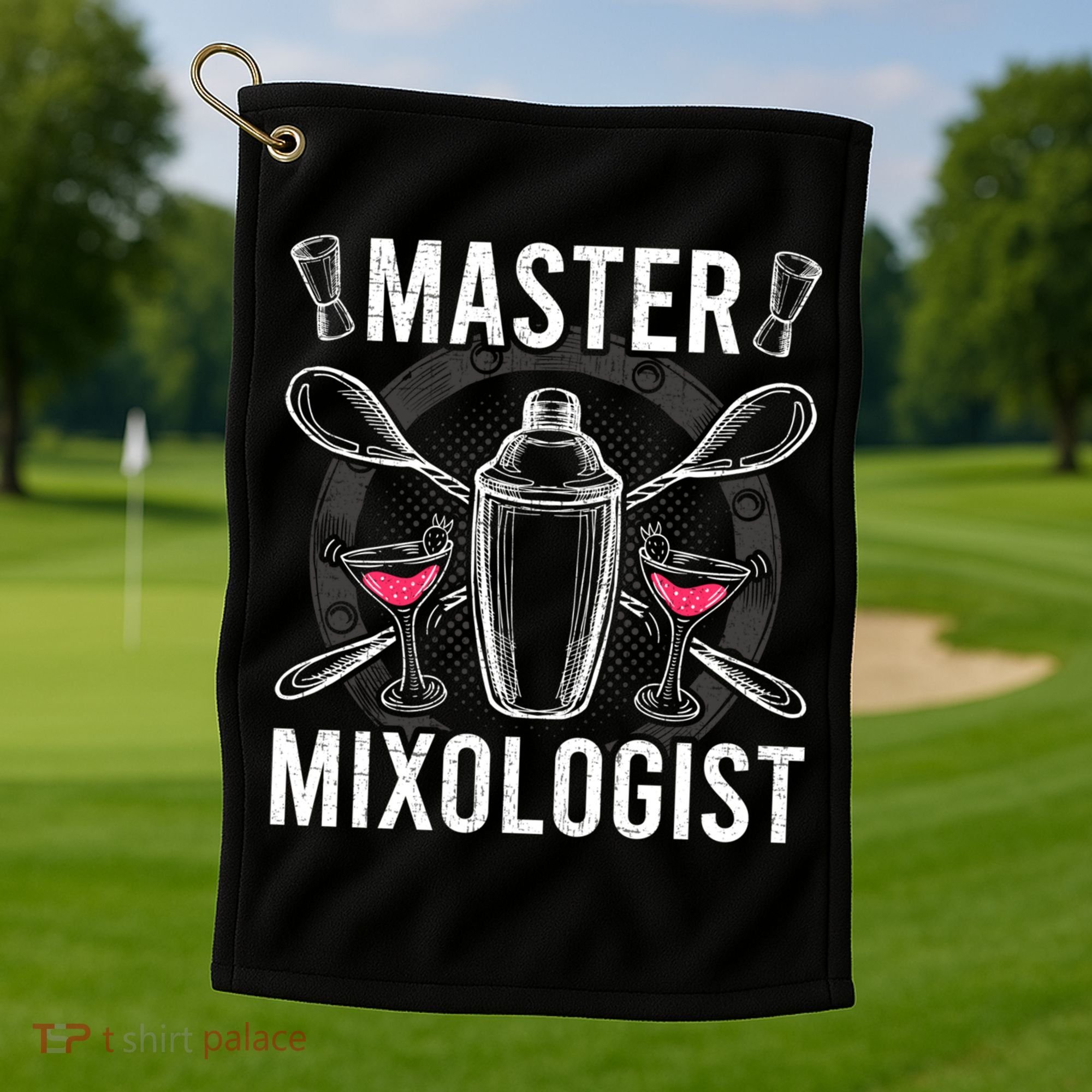 Master Mixologist Bartending Bartender Gift Golf Towel