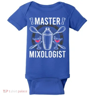 Master Mixologist Bartending Bartender Gift Baby Bodysuit