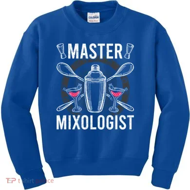 Master Mixologist Bartending Bartender Gift Kids Sweatshirt
