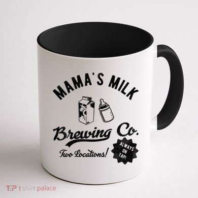 Mamas Milk Brewing Co Funny Cute Coffee Mug back
