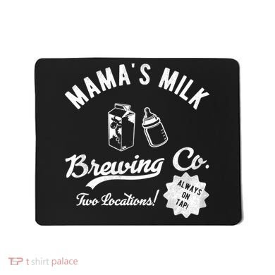 Mamas Milk Brewing Co Funny Cute Mousepad