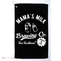 Mamas Milk Brewing Co Funny Cute Golf Towel thumb 0