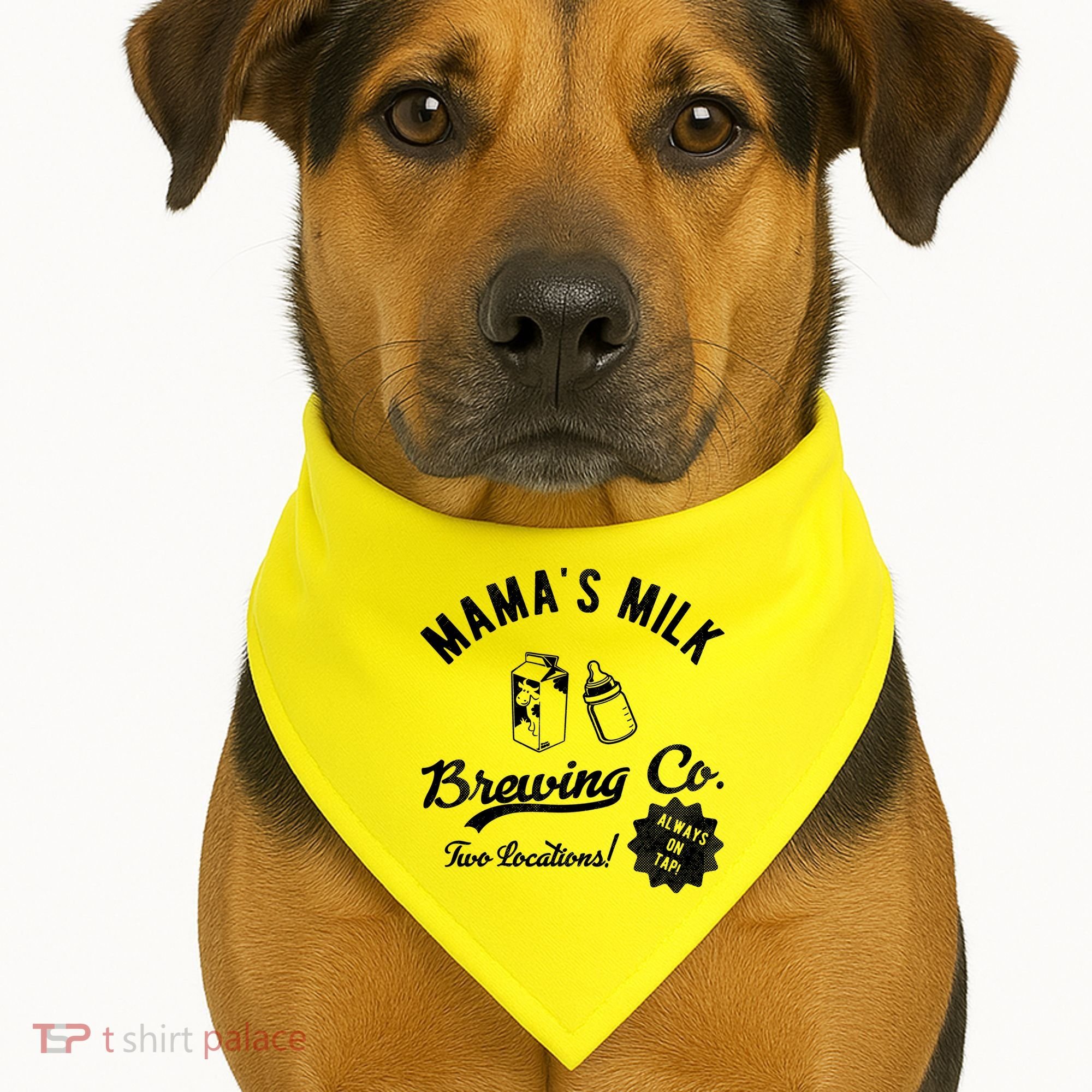 Mamas Milk Brewing Co Funny Cute USA-Made Doggie Bandana