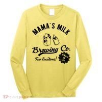 Mamas Milk Brewing Co Funny Cute Long Sleeve Shirt thumb 0