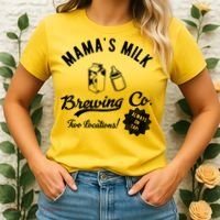 Mamas Milk Brewing Co Funny Cute Women's T-Shirt thumb 2