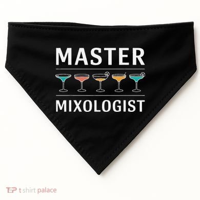 Master Mixology Barkeeper Bartender Mixer USA-Made Doggie Bandana