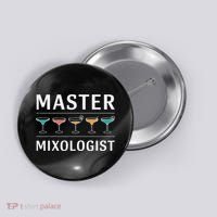 Master Mixology Barkeeper Bartender Mixer Button thumb 0