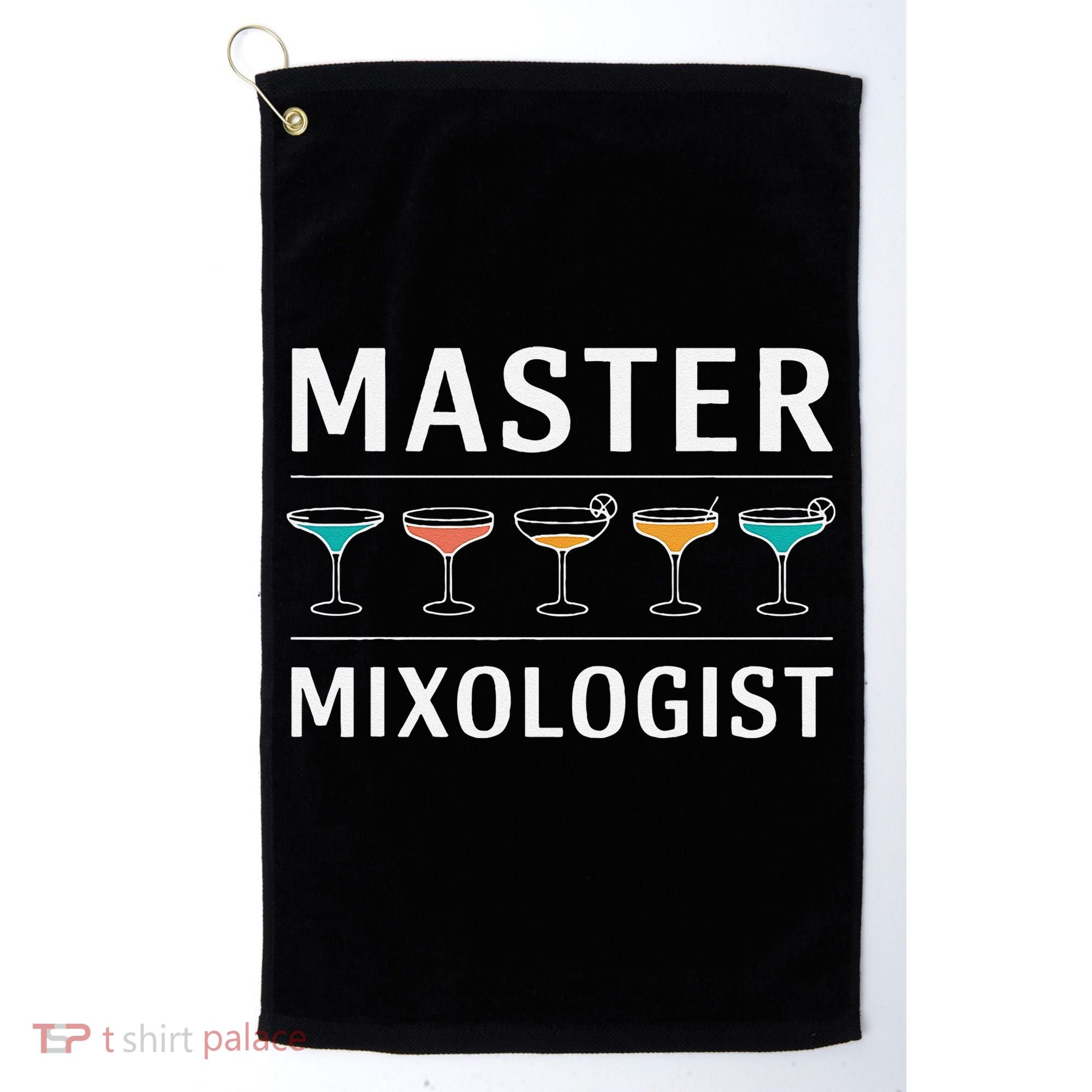 Master Mixology Barkeeper Bartender Mixer Golf Towel