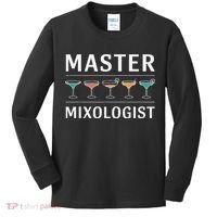 Master Mixology Barkeeper Bartender Mixer Kids Long Sleeve Shirt thumb 0