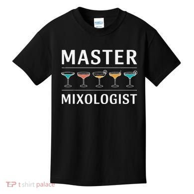 Master Mixology Barkeeper Bartender Mixer Kids T-Shirt